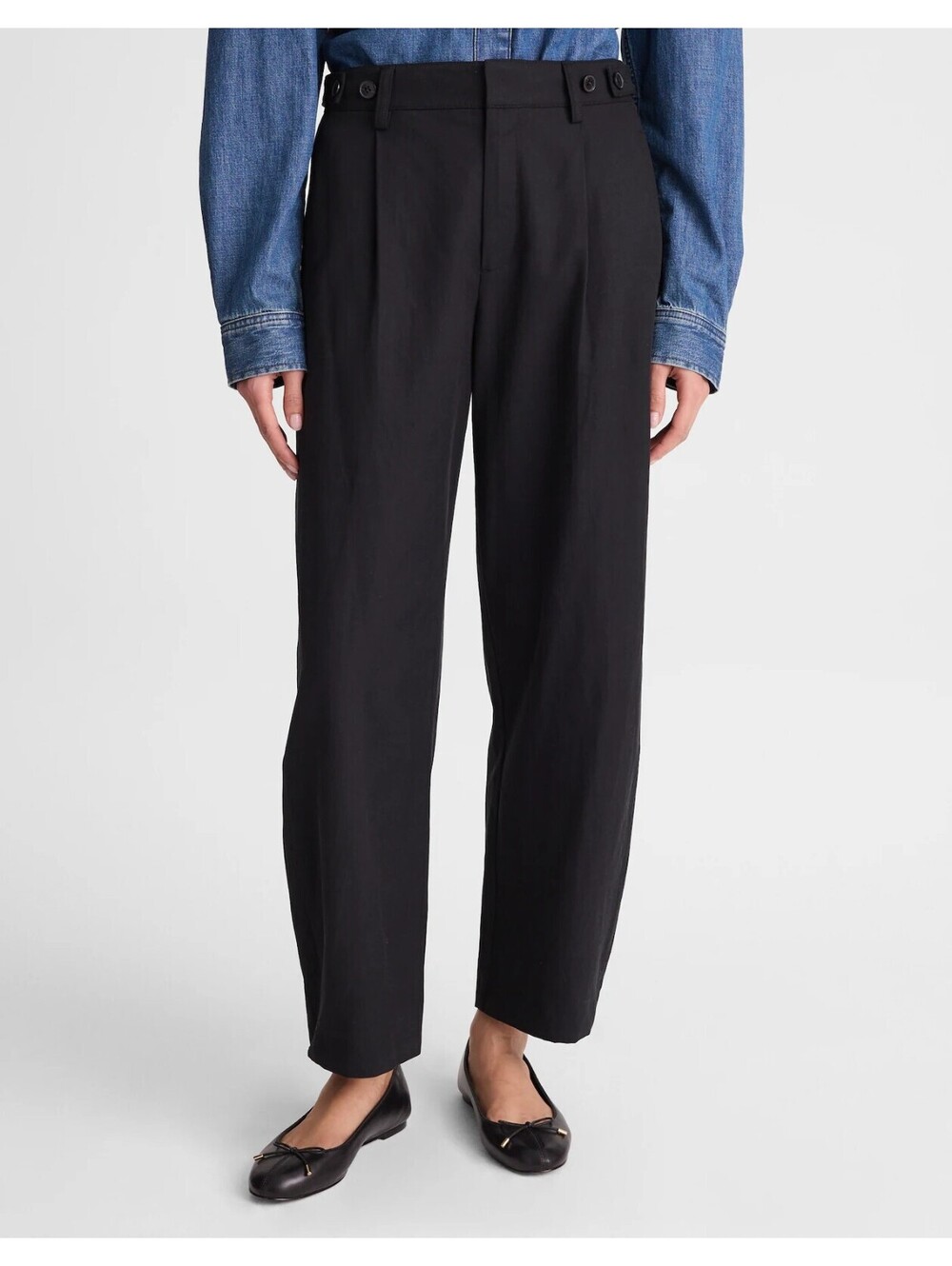 NWT Madewell The Short Barrel-Leg Pant in Drapey Twill Size 16 Short - MSRP $118